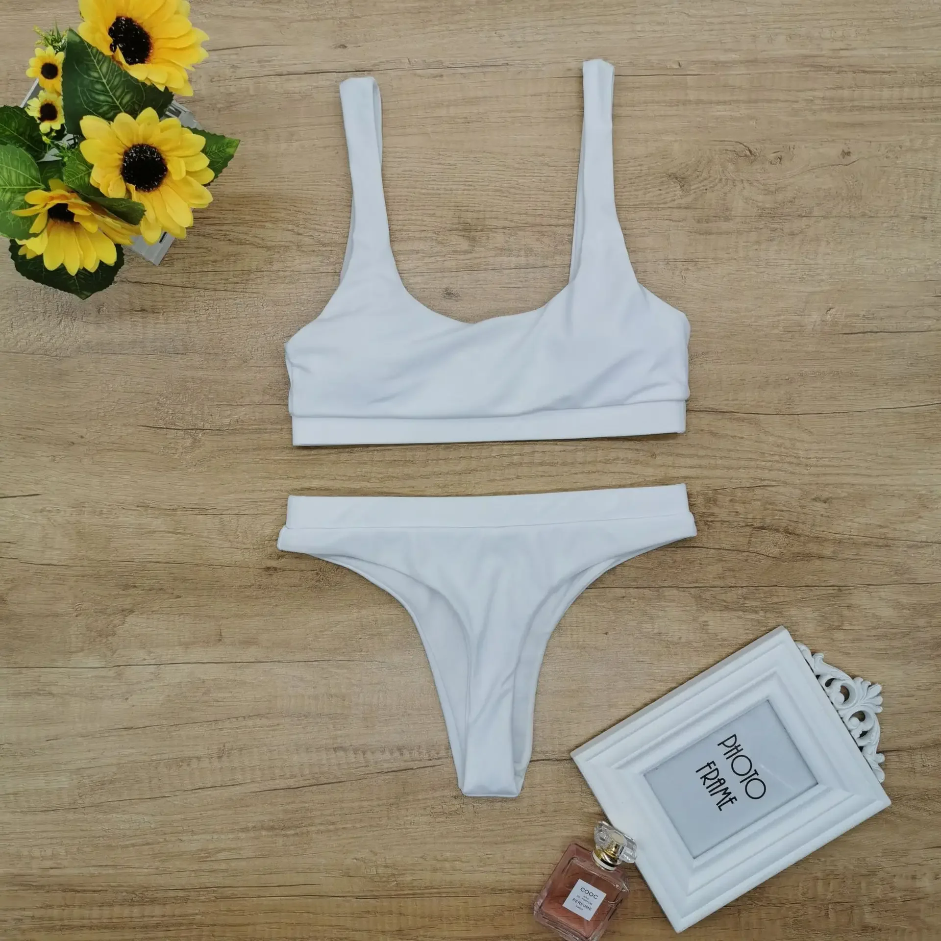 2022 купальные костюмы с высокой талией сексуальный желтый купальник эффектом