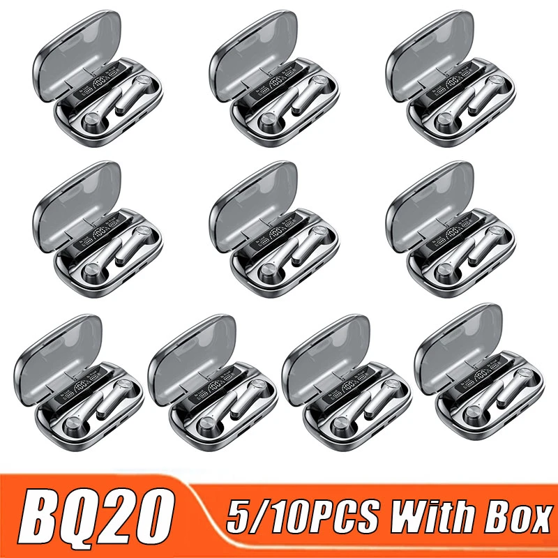 

BQ20 TWS Headphones Earbuds Bluetooth Earphone Wireless Headset 5/10PCS Fones New Men Sport Women Smart Microphone 5.3 Wholesale