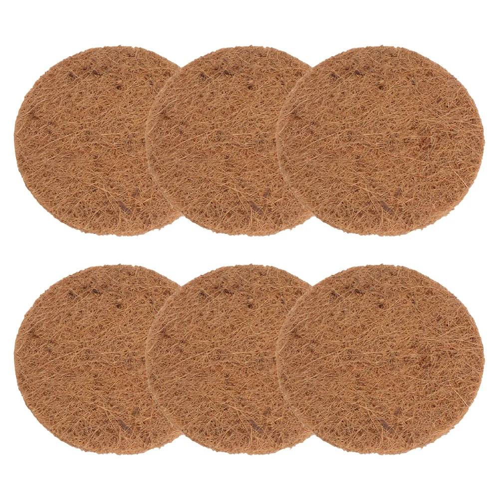 

6 Pcs Pigeon Nest Brown Cushion Supply Fiber Mat Bird Breeding Pad Natural Coir Premium Eggs Mats Coconut Nesting Pads