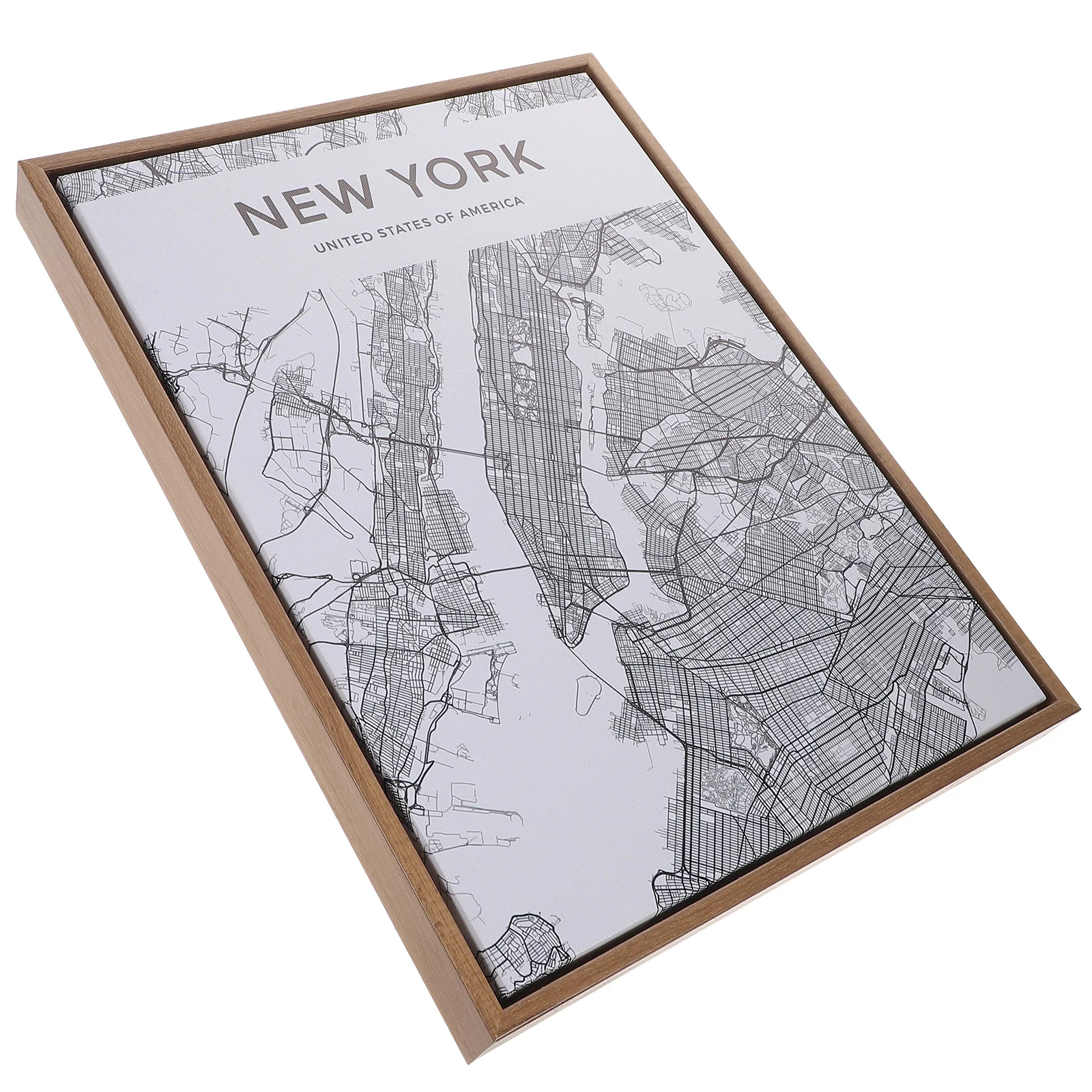 

Wall New York Poster Posters Map City Canvas Hanging Hanger Print Modern Artwork Pictures Framed Nyc Decor