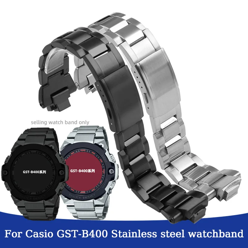 Ремешок для часов Casio G-SHOCK Steel Heart GST-B400 Series из нержавеющей стали