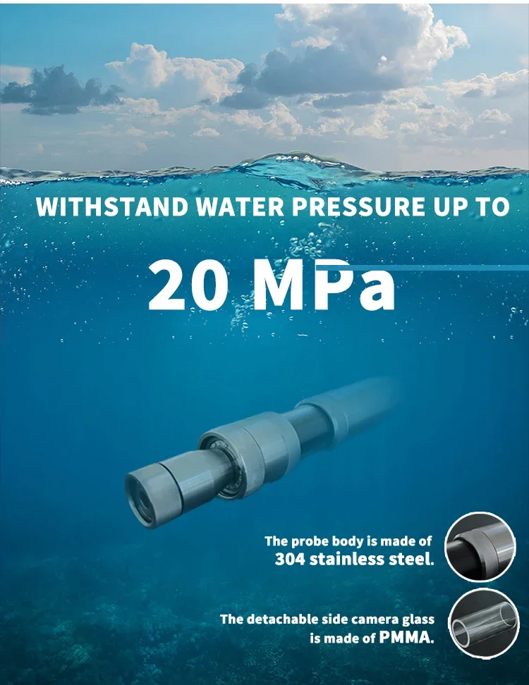 Кабельная лебедка 500 м водонепроницаемая колодец подводная видеотруба осмотр 73