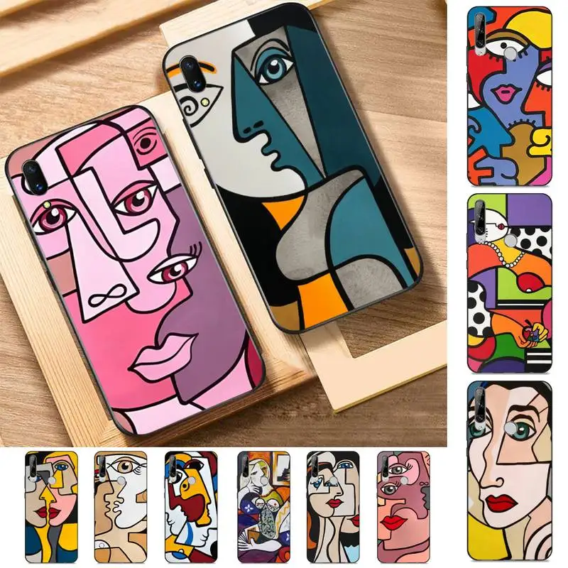 

Picasso Abstract Art Painting Phone Case for Huawei Y 6 9 7 5 8s prime 2019 2018 enjoy 7 plus