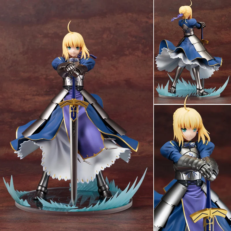 25 см Fate/stay Night аниме-фигурка Altria Pendragon Clutching перевернутый меч рукоять стоящая