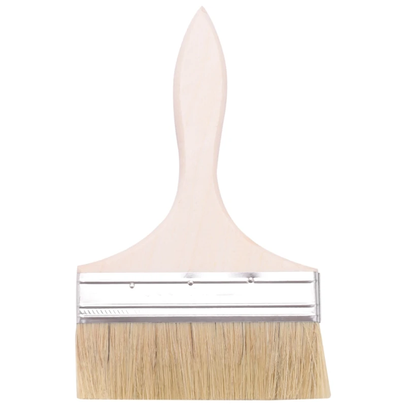 

6" Wide Bristle Hair Wooden Handle Paint Brush Wall Painting Tool