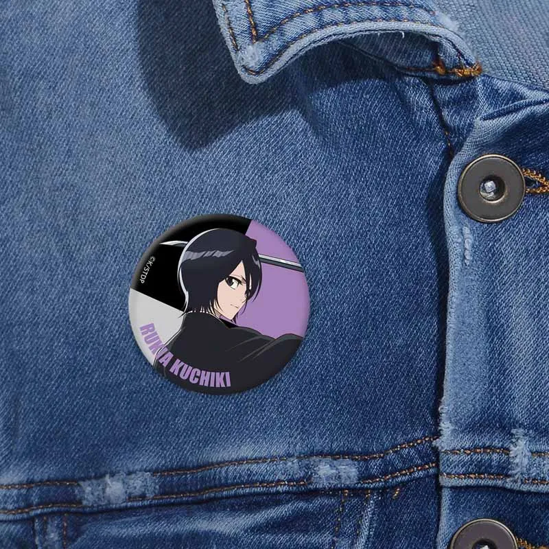 Anime Bleach Enamel Pin Death Mask Cartoon Figure Ichigo Rukia Kokuto Badge Jewelry Gifts Fashion Lapel Brooch Accessories