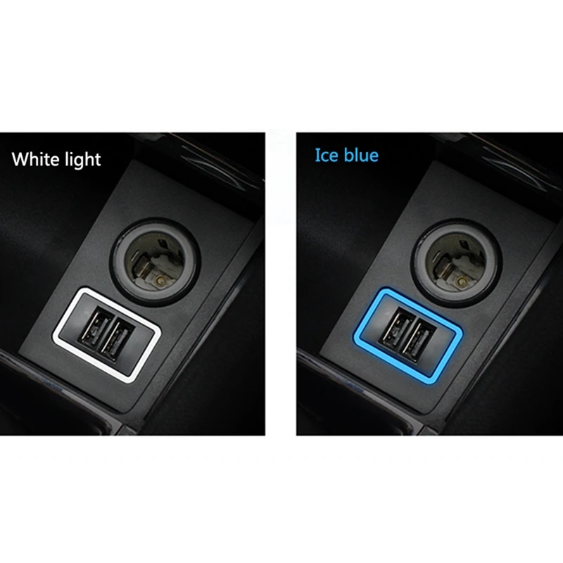 Автомобильное зарядное устройство с двумя USB-портами для Skoda Kodiaq 2017-2020