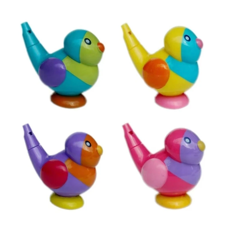

Красочная игрушка для ванны со свистком в форме водяной птицы, стимулирующая игрушку для мышц рта малыша Y55B