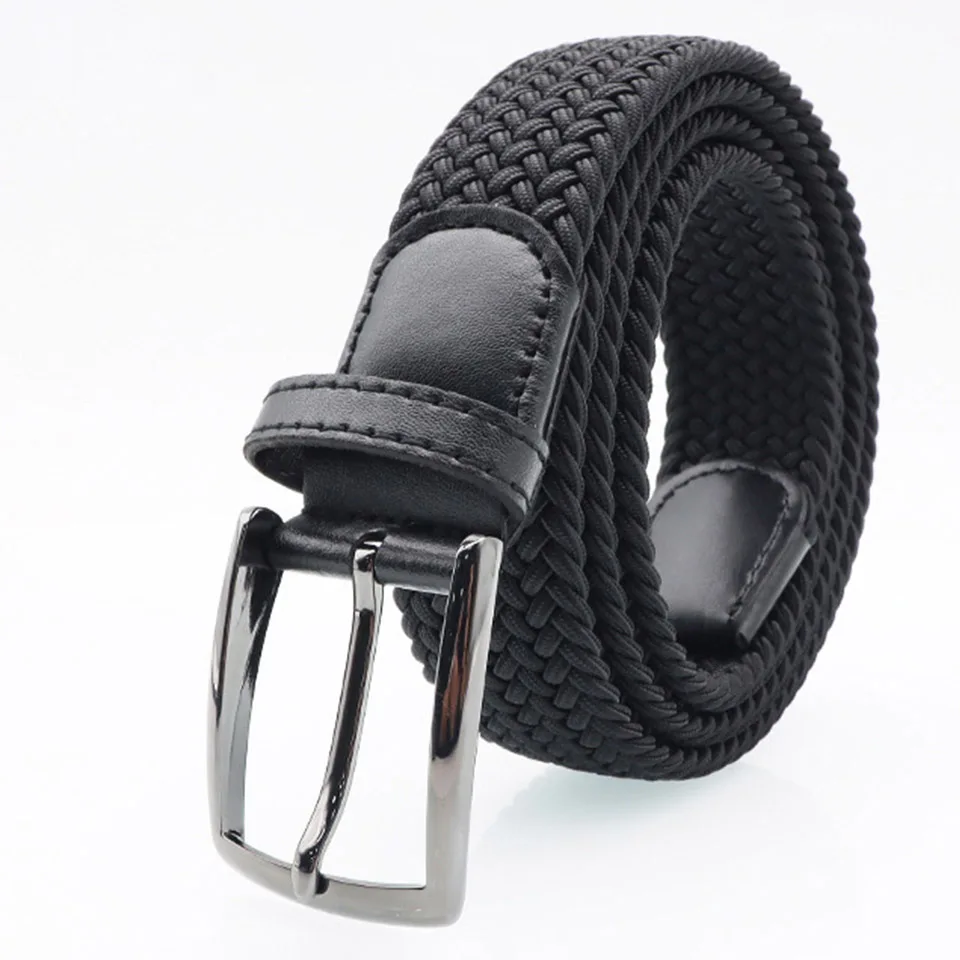 Fashion New Woven Belt Business Casual Men Luxury Brand Design Joker Pin Buckle Belt High Quality Literary Ladies Golf Belt A157