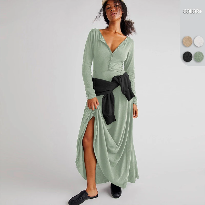 

Накидка на купальник, женское платье, пляжный купальник с воротником, свободная юбка на пуговицах с высокой талией в стиле ретро, универсальное однотонное женское пляжное платье