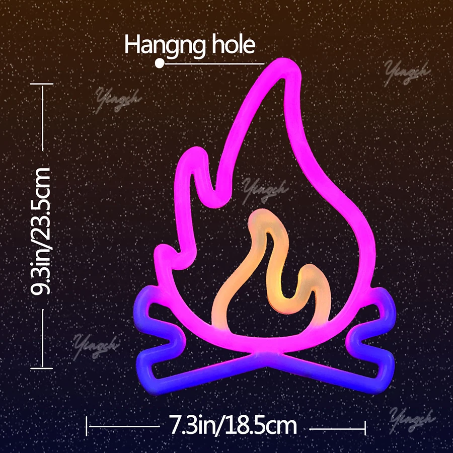 Купить Яркий светодиодный неоновый светильник, ночной геймпад, огненная луна, звезда, вывеска, модельная лампа для комнаты, настенное украшение, оп...
