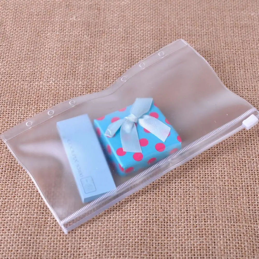 Прозрачный карманный органайзер на молнии для документов A5/A6/A7