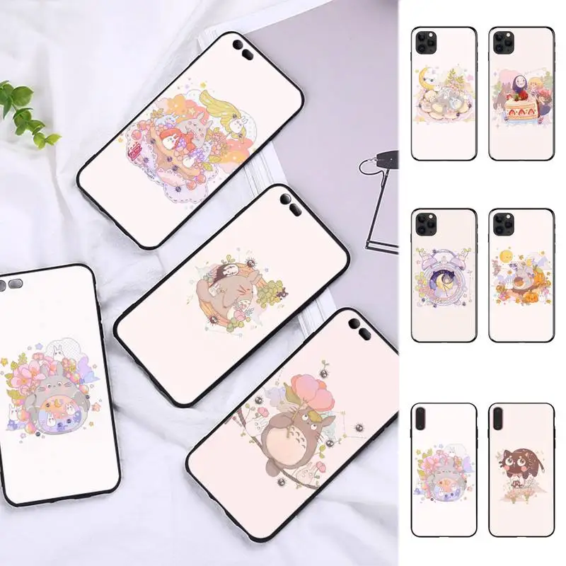 

Cartoon Studio Ghibli Spirited Away Totoro Phone Case for iPhone 11 12 13 Mini Pro Max 8 7 6 6S Plus X 5 SE 2020 XR XS Funda