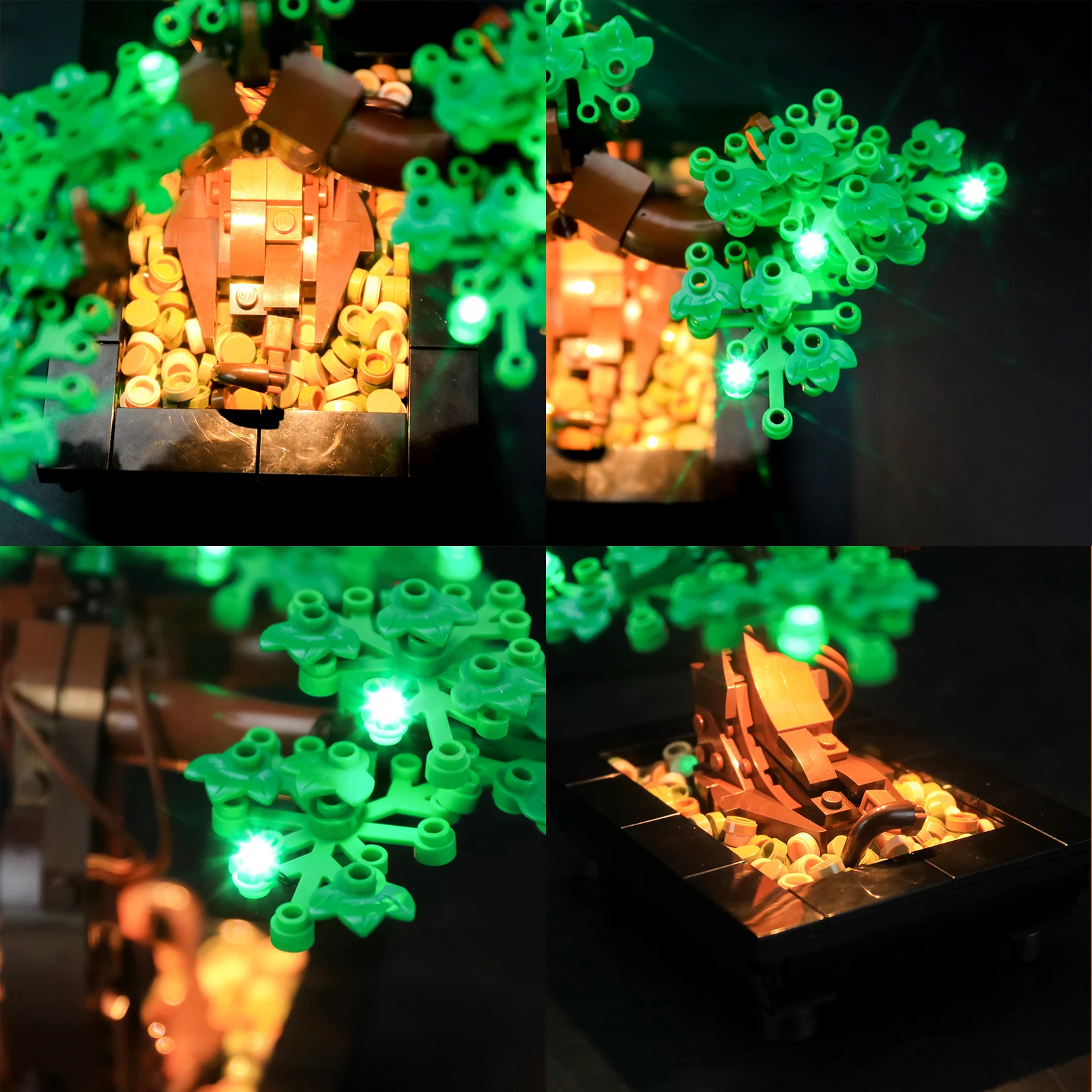 YEABRICKS LED Light Kit for 10281 Green Bonsai Tree Building Blocks Set (NOT Include the Model) Bricks Toys for Children images - 6