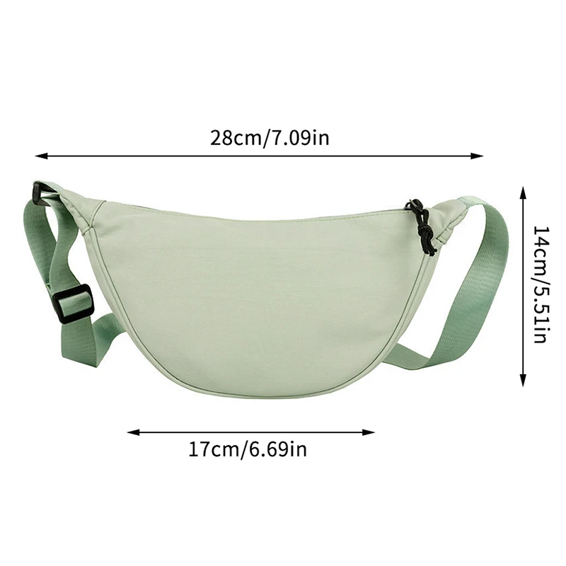 Сплошной цвет нейлоновая водонепроницаемая универсальная сумка-мессенджер