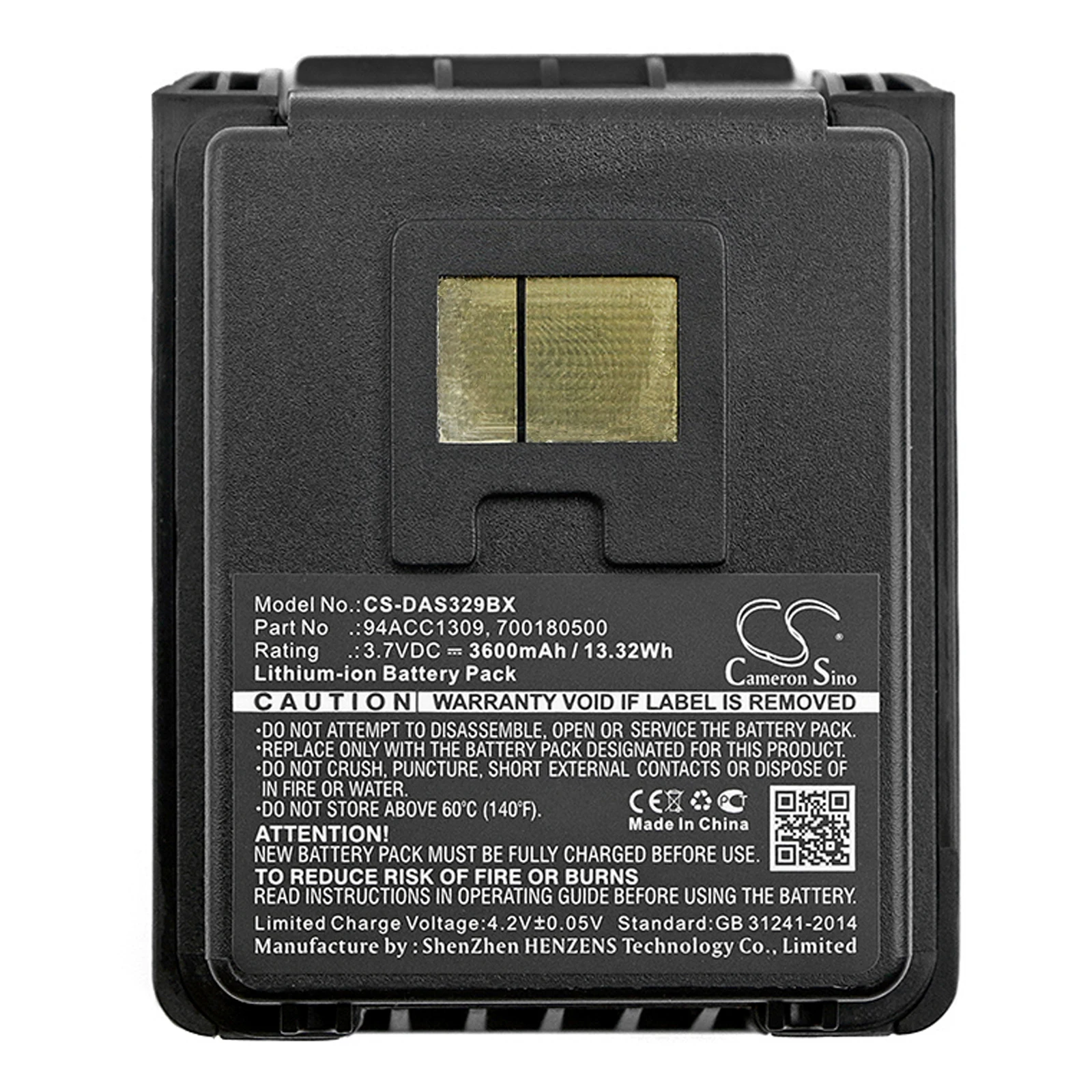 

Barcode Scanner Battery For Datalogic 700180500 700180501 942301000 94ACC1309 94ACC1329 GMC-1805 Datalogic Skorpio Skorpio Gun
