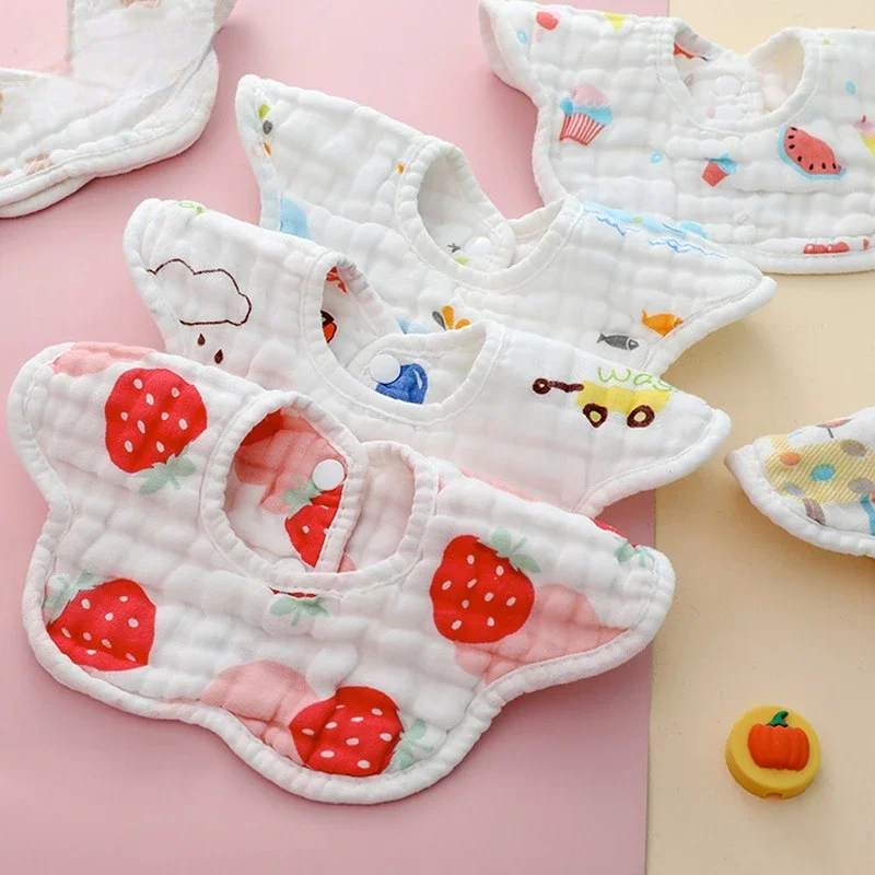

Infant Feeding Bibs Soft Cotton Eight-layer Foam Gauze Bib Newborn Waterproof Saliva Towel Burp Cloths Baby Stuff 0- 24 Months