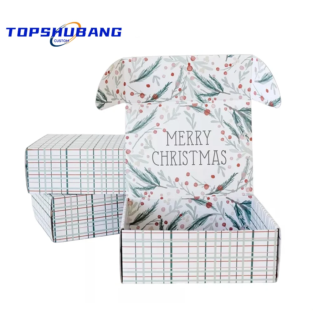 

Пользовательская Роскошная Розничная упаковка для одежды/обуви, Рождественская Упаковочная коробка и отправка посылки