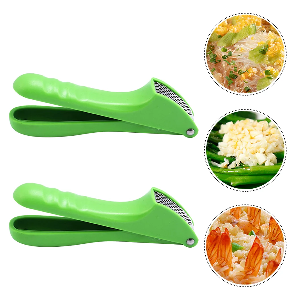 

2 Garlic Mincer Tool Garlic Squeezer Vegetable Garlic Mincer Dicer Vegetable Slicer Dicer Garlic Presser