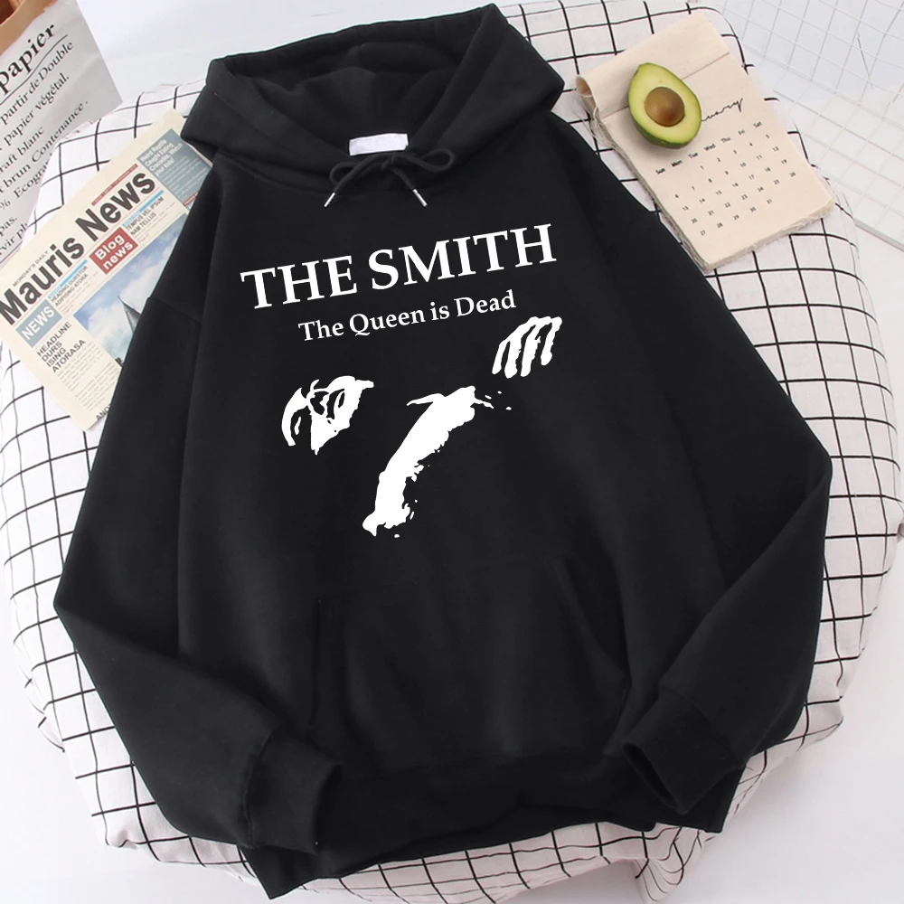 

The Smith The Queen Is Dead Prints Male Clothes Classic Loose Clothing Quality Harajuku Tracksuit Casual Designer Hooded For Men