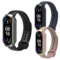 3d filmhard pc case for xiaomi mi band 7 smart watchband mi band full screen protector for mi band 7 protective case