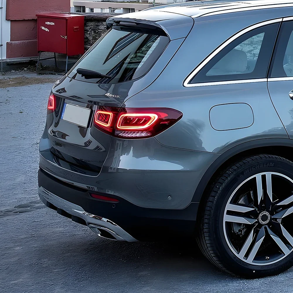 Фото Авто задние фонари для Benz GLC W253 2016-2019, обновление 2022, светодиодный автомобильный задний фонарь в сборе, стример, указатели поворота, аксессуары №5