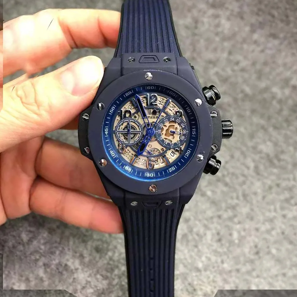 

Top Original Brand Mens Watches High Quality Multifunction Classic Style Watch Automatic Date Chronograph Quartz AAA Male Clocks