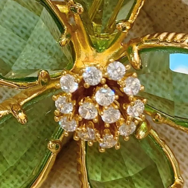 Женские серьги-гвоздики с кристаллами в Корейском стиле