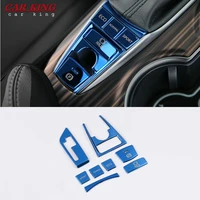 stainless steel car gear shift knob frame panel decoration word posted cover trim for toyota camry 2018 2019 2020 accessories