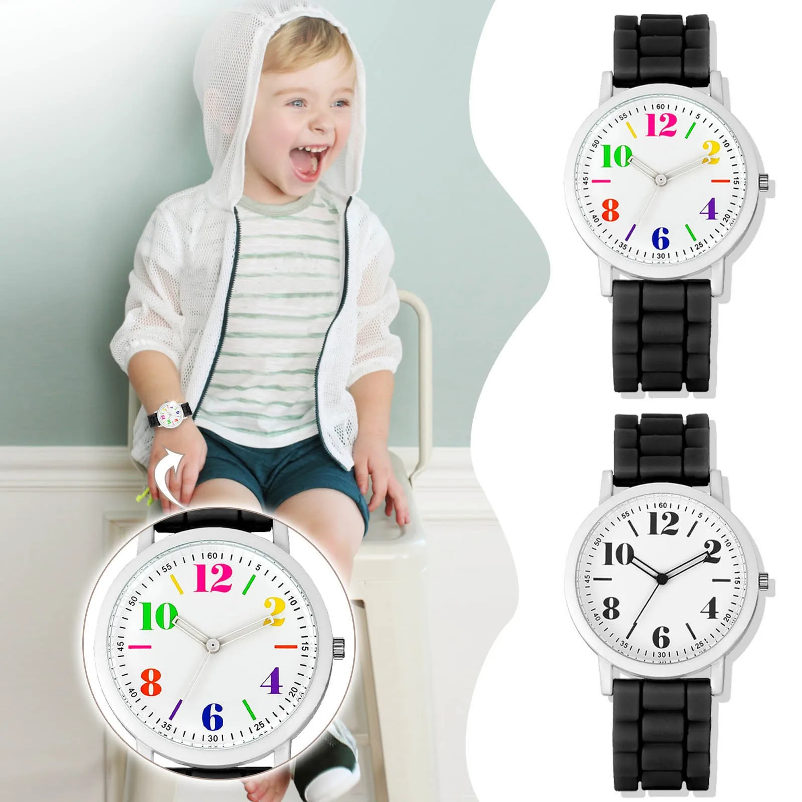 

Casual Small Exquisite Fashion Schoolgirl Kids Cute Silicone Quartz Watch Часы Мужские Наручные Casual Bracele Wristwatch Toy