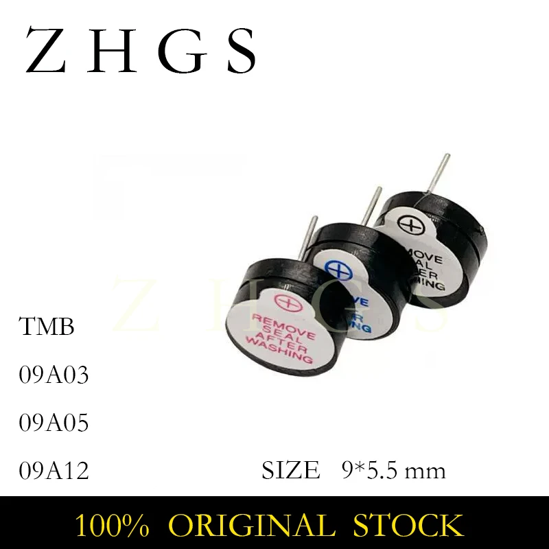 10 шт. TMB 09A03 09A05 09A12 встроенный активный зуммер 3 В/5 В/12 В постоянного тока длинный