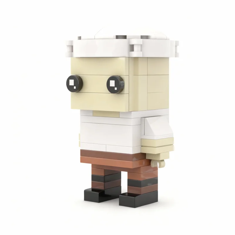 Фото 125 шт. MOC Тинтин и краб «Золотые когти» BrickHeadz, модель из строительных блоков, образовательная коллекция, 3D-дисплей, идея для подарка на день рождения №2