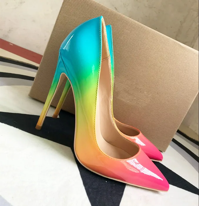 

2022 fashion10CM High Heel Shoes Woman Patent Leather Pointed Toe Ladies Shoes Womens Party Wedding Pumps Lady Summer High Heels