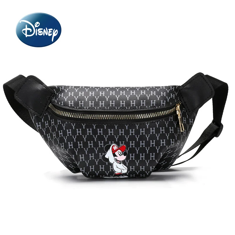 

Disney 2022 New Mickey Children's Waist Bag Fashion Girls Chest Bag High Quality Large Capacity Luxury Children's Messenger Bag