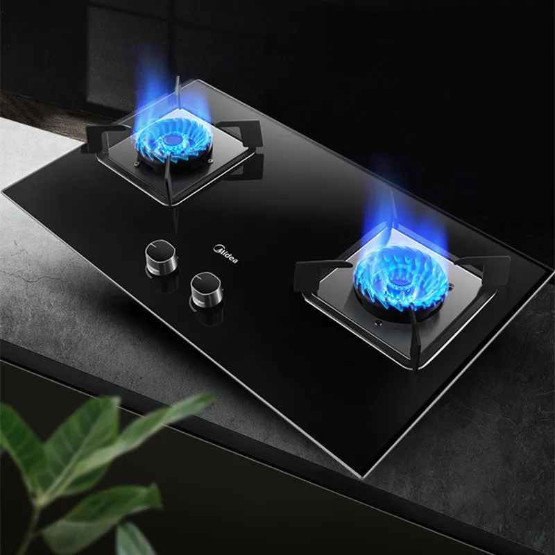 

Gas Stove 2 Burner Midea Gas Kitchen Countertops Natural Gas LPG Gas Stoves for Home Bulit-in Hobs 5.0kw Fierce Fire Cooker