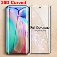 20d full cover tempered glass for huawei mate 40 30 30e 20 pro screen protectors for huawei p30 p40 pro lite e 5g glass