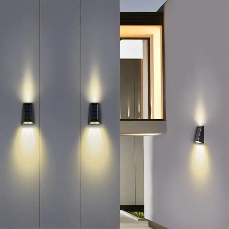 

Wall Lamp Outdoor Intelligent Light Control Life Waterproof Large Capacity Battery Solid Body Outdoor Lighting Wall Light