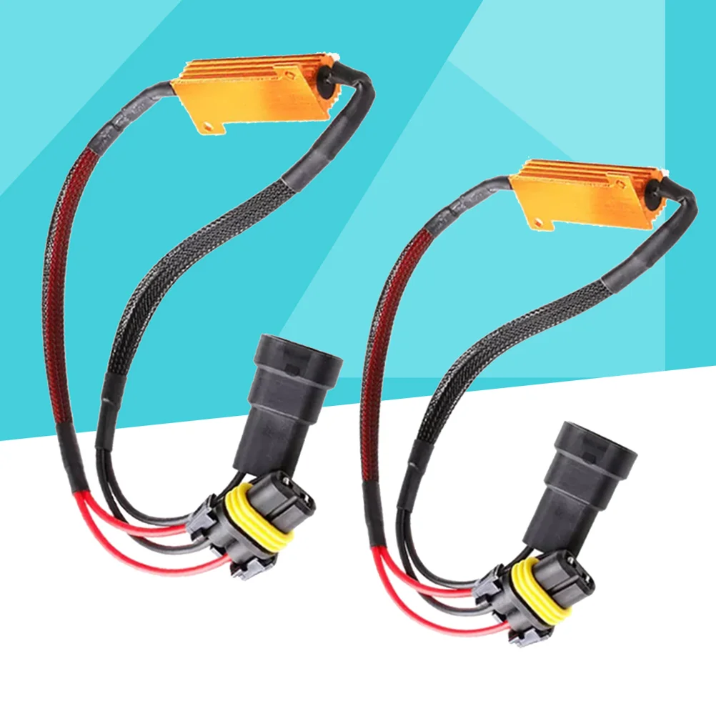 

2 9005/9006/HB3/HB4 Resistors Adaptor Car Warning Error Canceller Hyper Flash Adapter