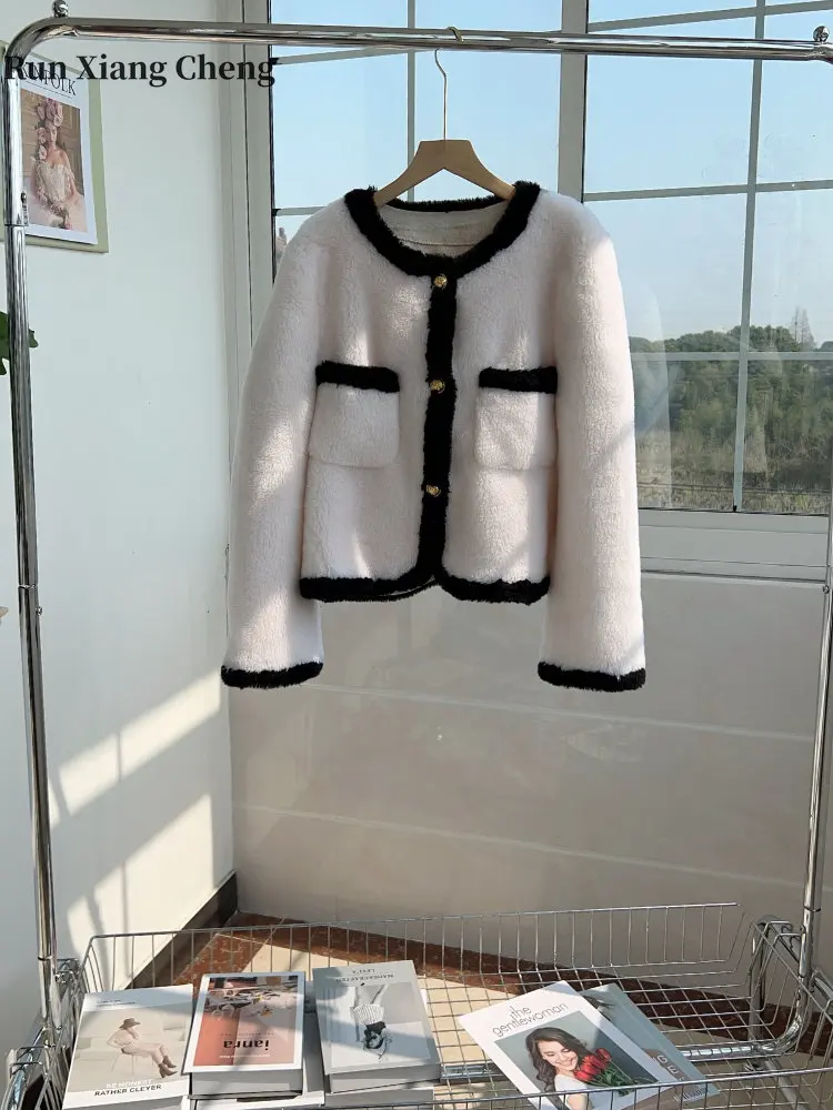 Winter Women's Coats 2023 New Luxury Designer Fur Coat Integrated Short Fur Women's Faux Fur Lamb Fleece Thermal Short Coats