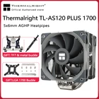 Охладитель для ЦП с радиатором для LGA1155 1156 2011 AMD AM4, 12 см