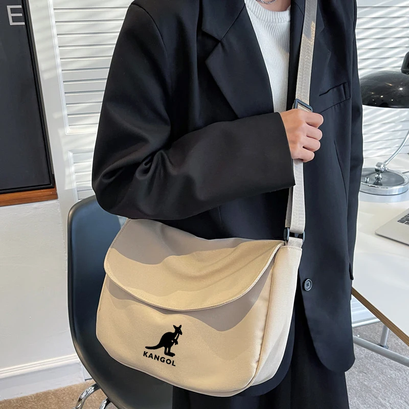 Kangol Men's and Women's Sports Casual Student Schoolbag Crossbody Bags Shoulder Bag Messenger Bag Purses and Handbags