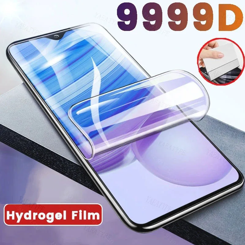 Гидрогелевая пленка 999D для Realme 10 5G Q2i Q5i Q5X V11 V11S V20 V23 V23i V30 V30T X2Pro X7Pro GT Neo 3 5 SE 10Pro, защита экрана