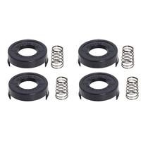 4pcs 682378 02 spool cover cap with spring compatible with black decker glc12 gl250 gl310 gl360 strimmer replacement