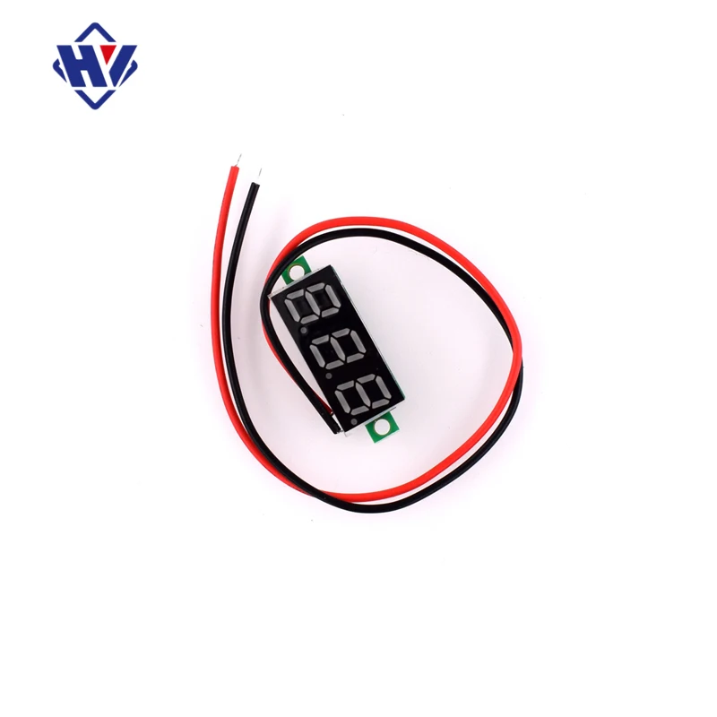 

0.28 inch ultra-small digital car DC voltmeter head digital display adjustable two-wire DC2.5-30V reverse connection protection