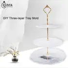Трехслойная силиконовая форма для фруктов, форма для самостоятельного изготовления кристаллов, эпоксидная смола, поднос, форма для хранения