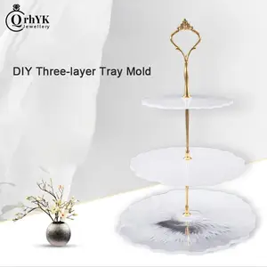 Трехслойная силиконовая форма для фруктов, форма для самостоятельного изготовления кристаллов, эпоксидная смола, поднос, форма для хранения