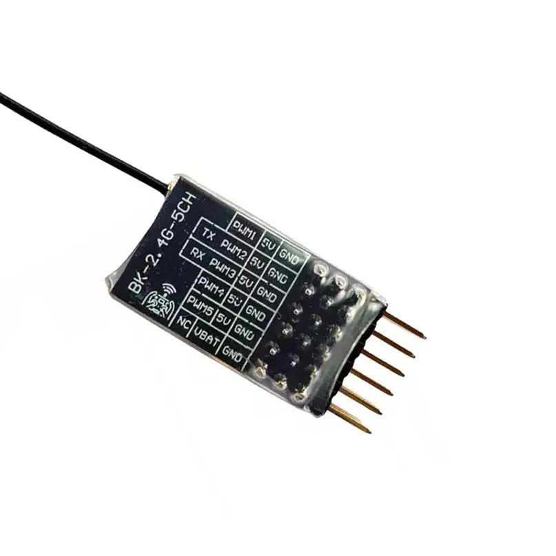 

Приемник ELRS 2,4 ГГц 5CH PWM ExpressLRS с 2.0dBi 2,4G медная Трубная антенна PWM/CRSF протокол для радиоуправляемого FPV дрона