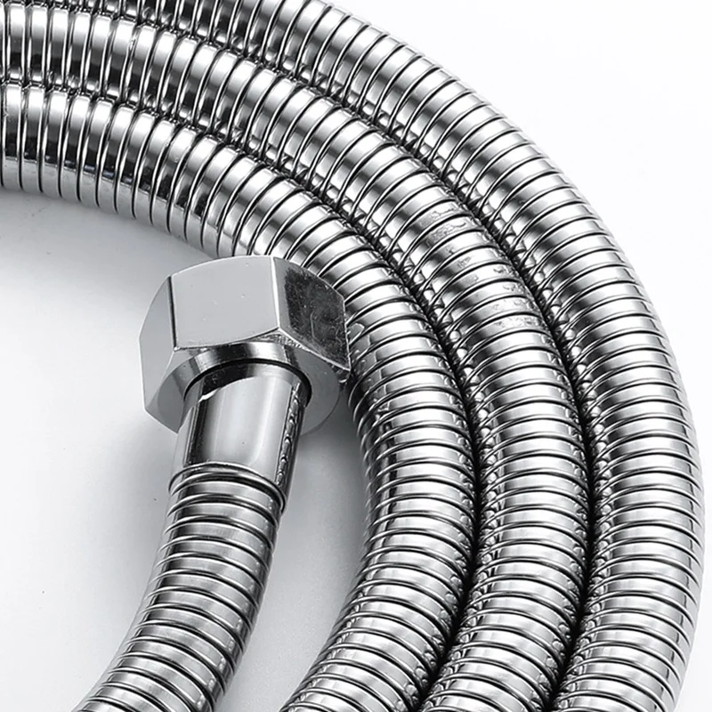 BEAU-1 5 м (59 дюймов) гибкий душевой шланг с защитой от изгиба полированный