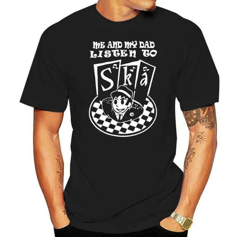 

Kids Childrens Me and My Dad Listen To Ska T Shirt Madness Bluebeat Specials 2023 Men Fashion Summer Streetwear Superman T Shirt