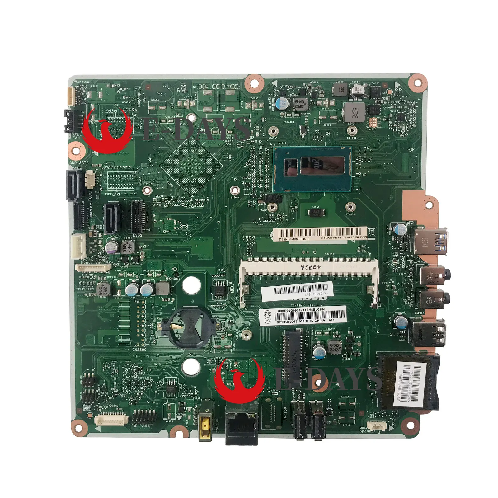 5B20G09017 6050A2644601 для Lenovo C470 AIO материнская плата для ноутбука все-в-одном, ЦП I3-4010U DDR3 100%, тестовая работа 5B20G09017 6050A2644601 для Lenovo C470 AIO материнская плата для ноутбука все-в-одном, ЦП I3-4010U DDR3 100%, тестовая работа